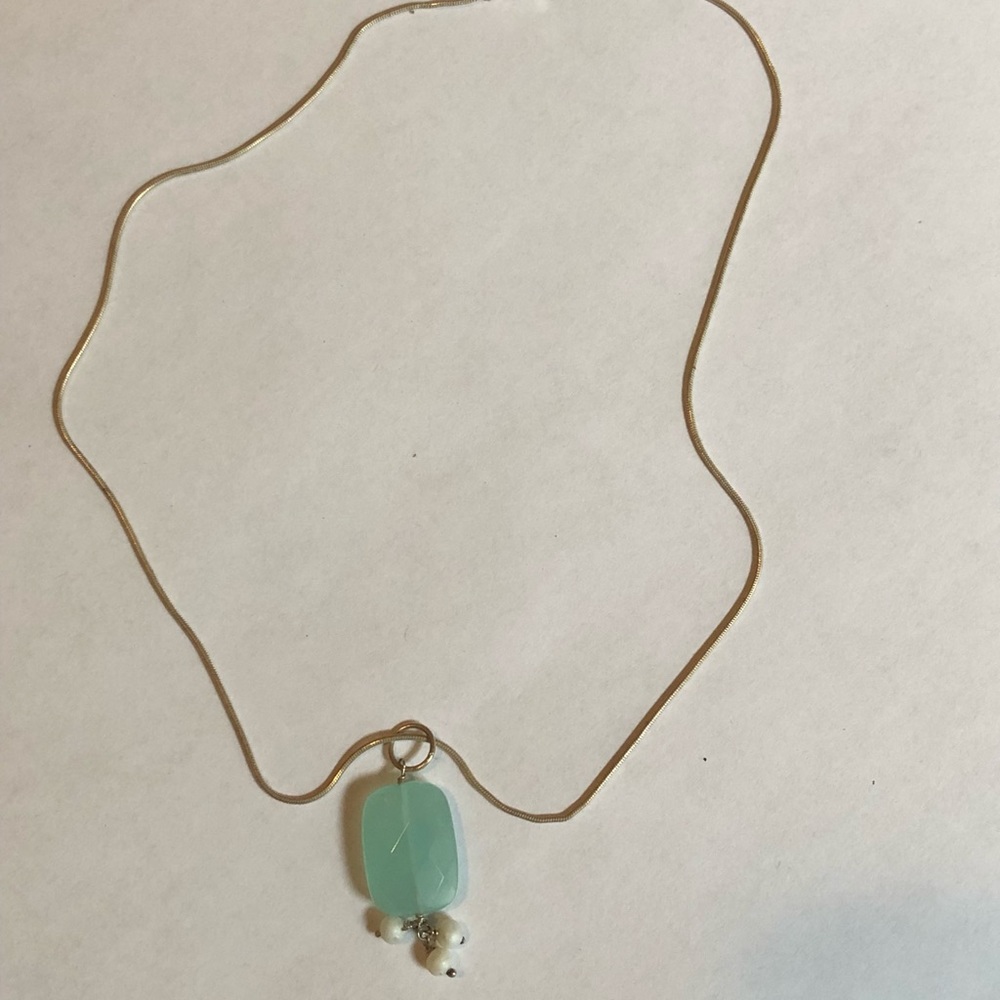 Chalcedony Stone Necklace